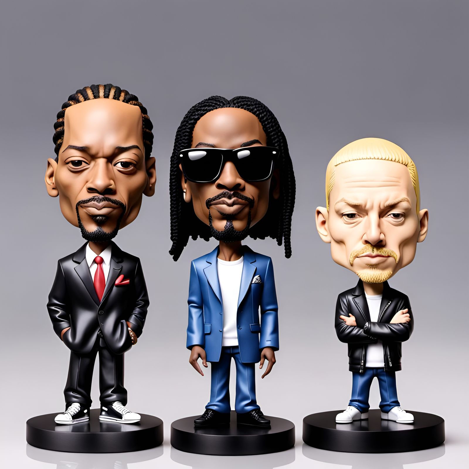 Snoop Dogg and Eminem Bobblehead Figures