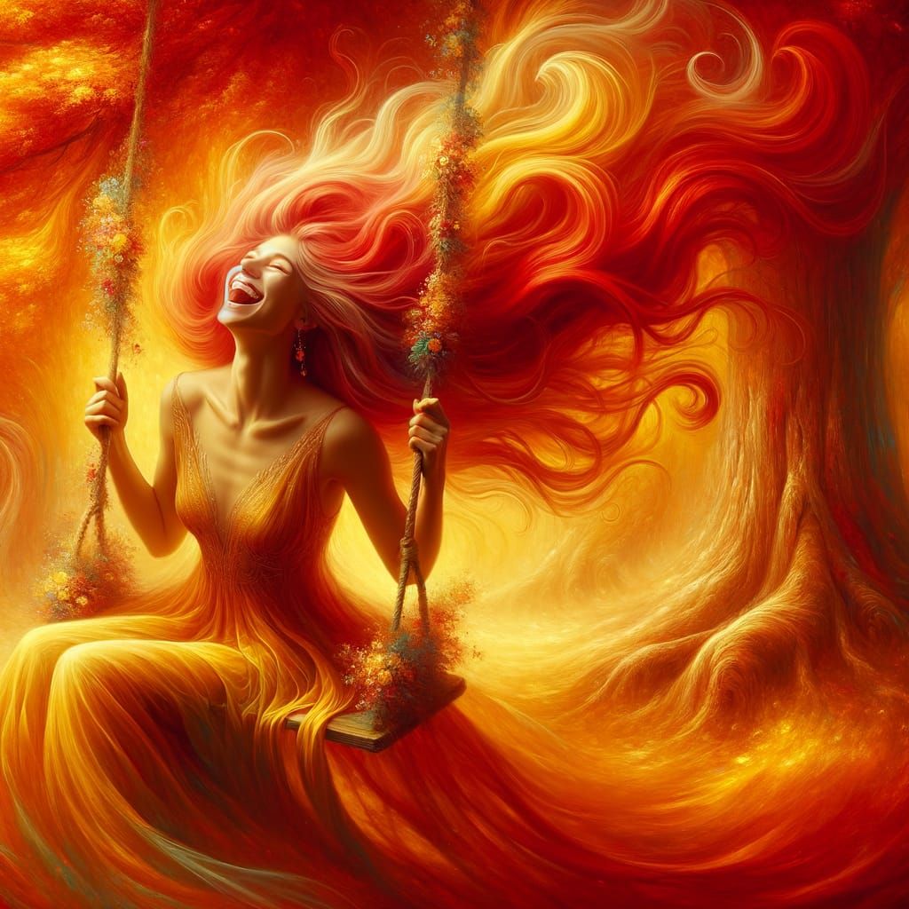 Radiant Joy in a Golden Paradise