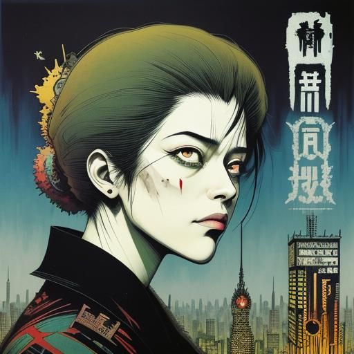 Demonic Figure in Glitchy Liminal Horror Style