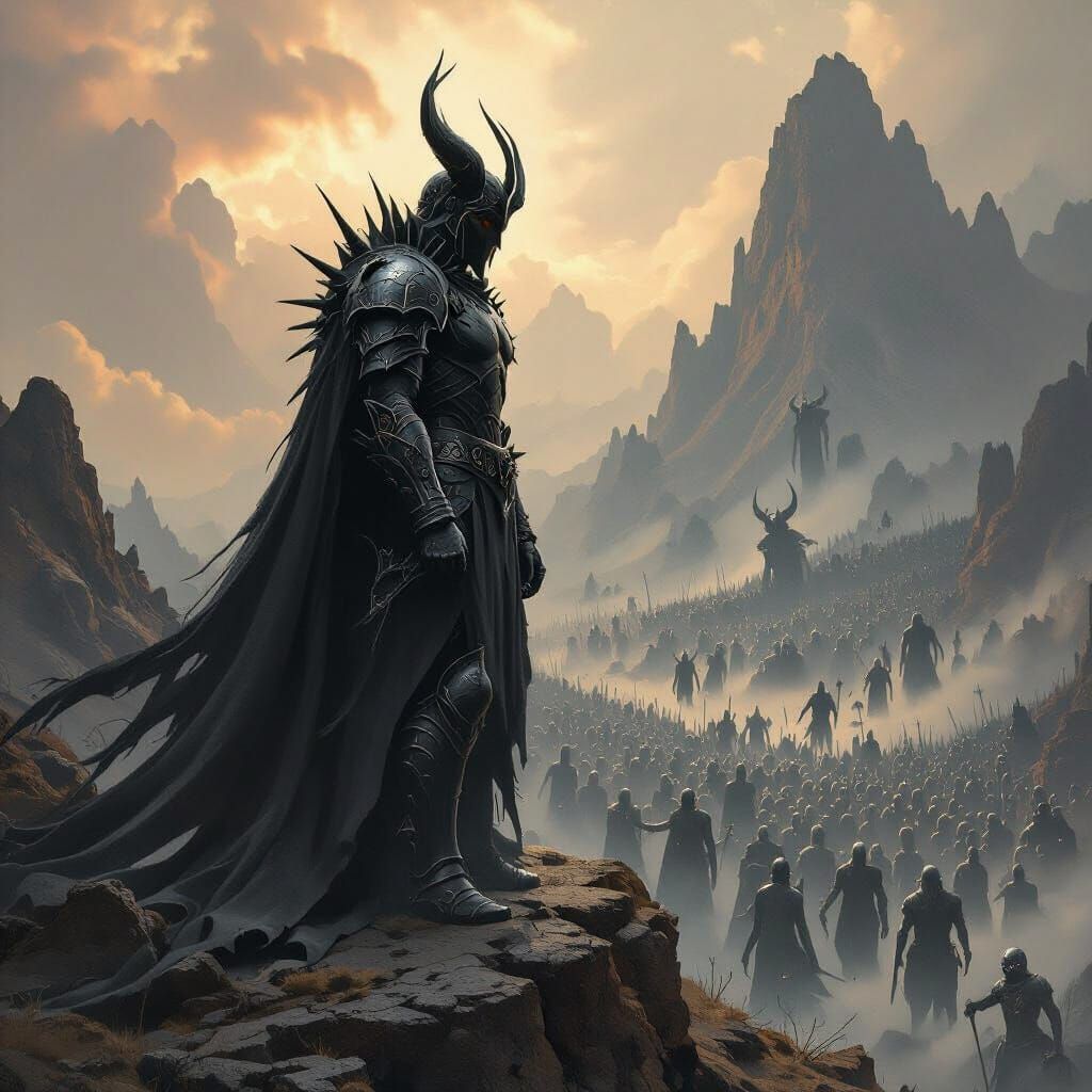 Demon King Gorgan Oversees His Army