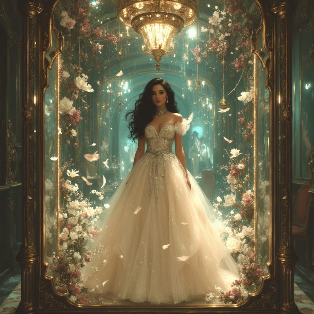 Sarah in Ornate Musical Box, Inspired by Labyrinth