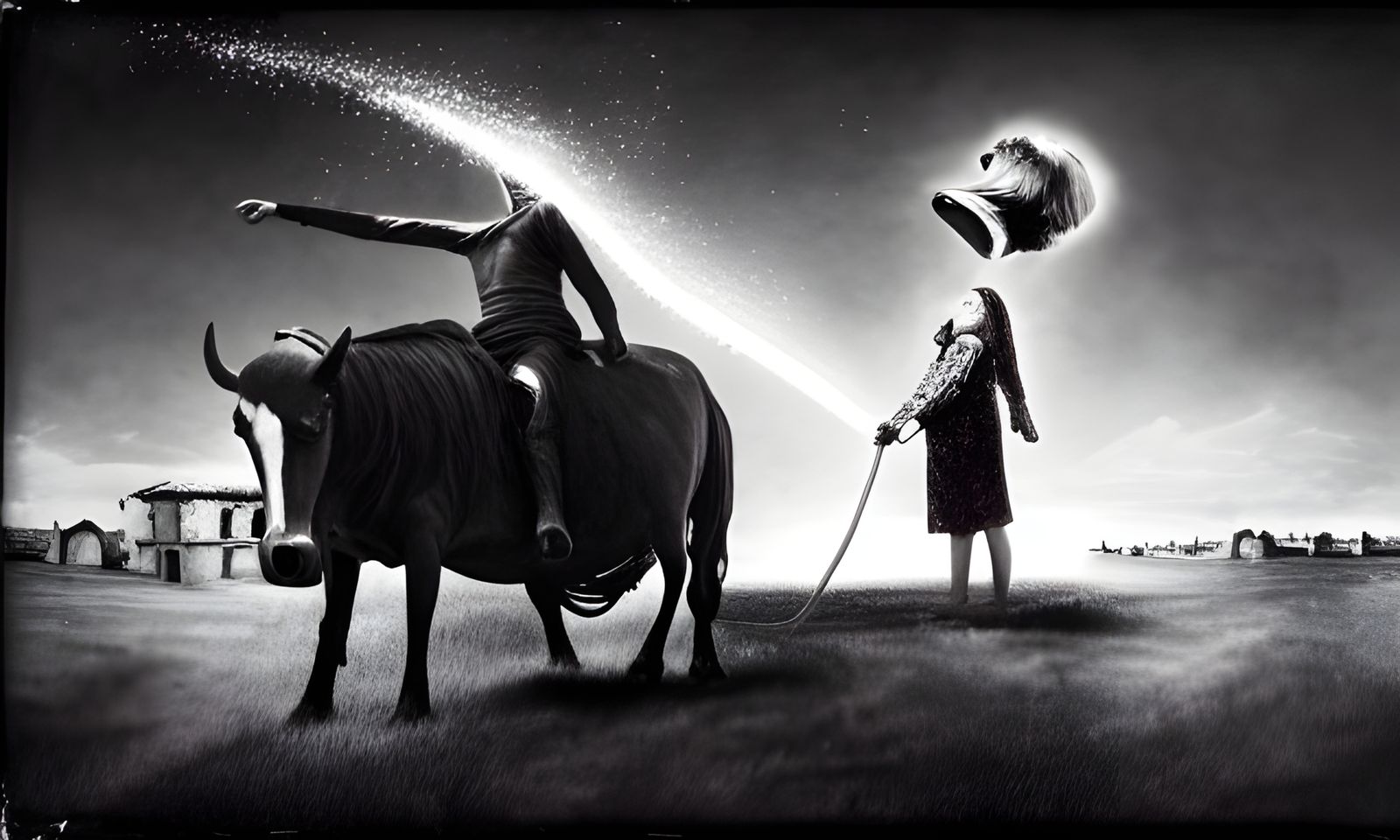 Grim War Nightmare in Film Noir Style