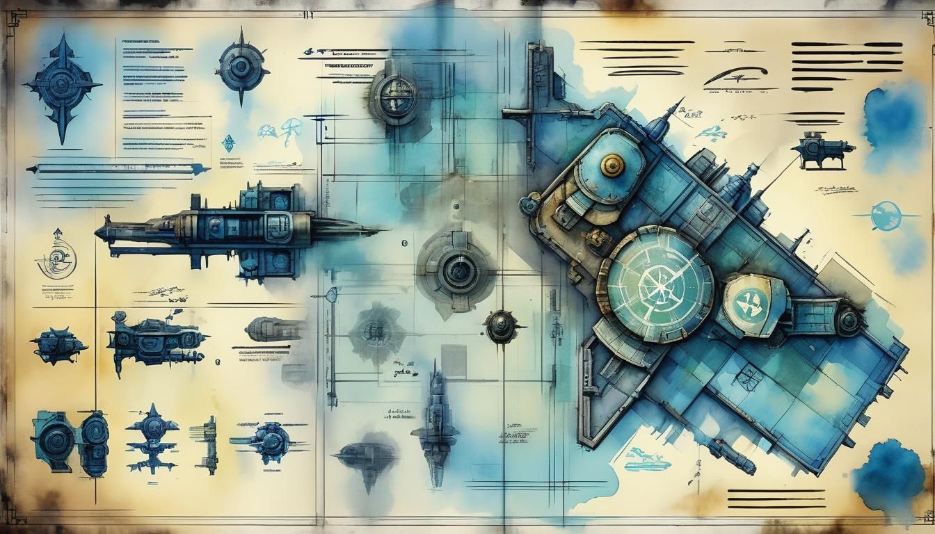 Warhammer 40k Blueprint: Watercolour Inspiration