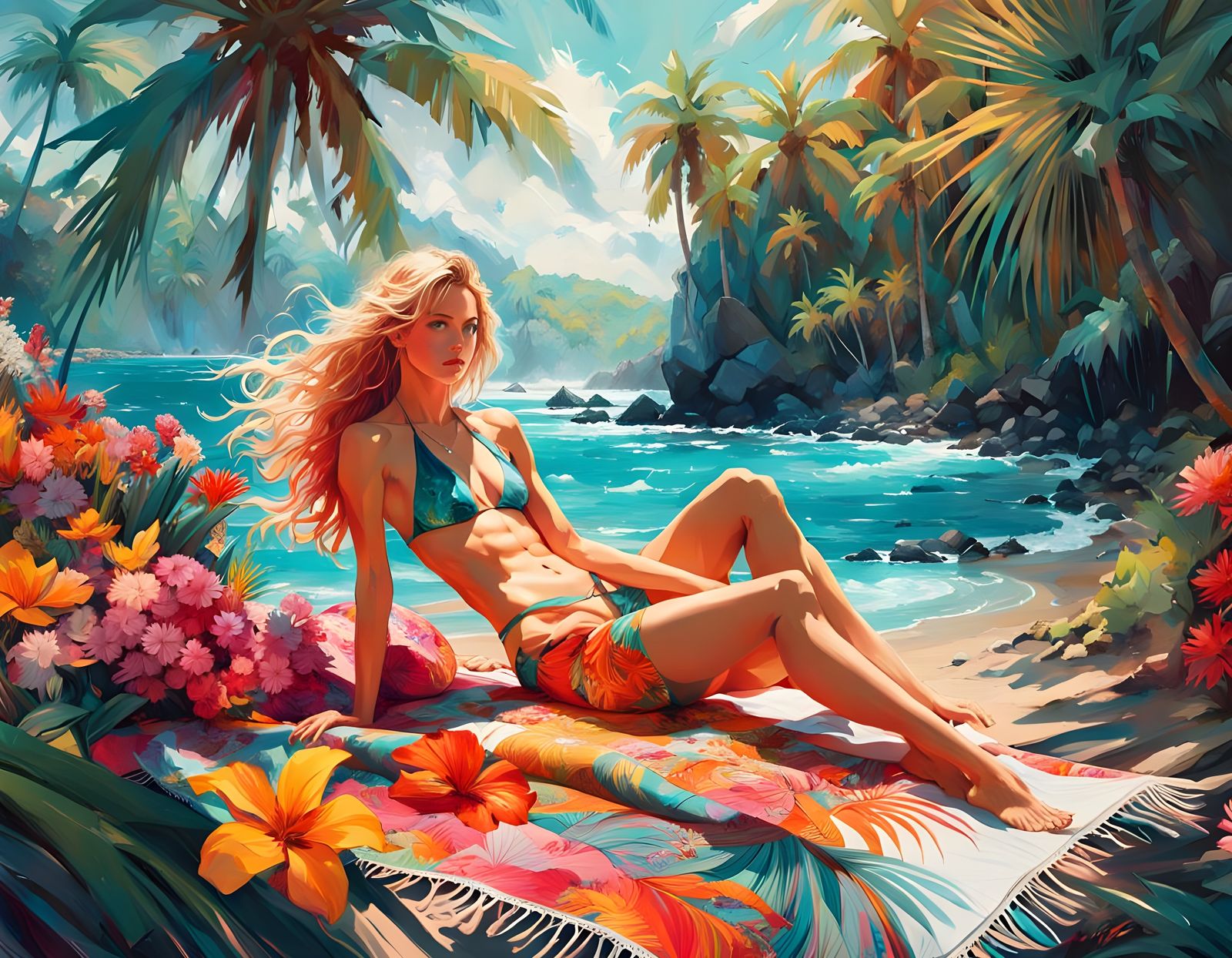 Yelena Belova as Black Widow in Anime Art