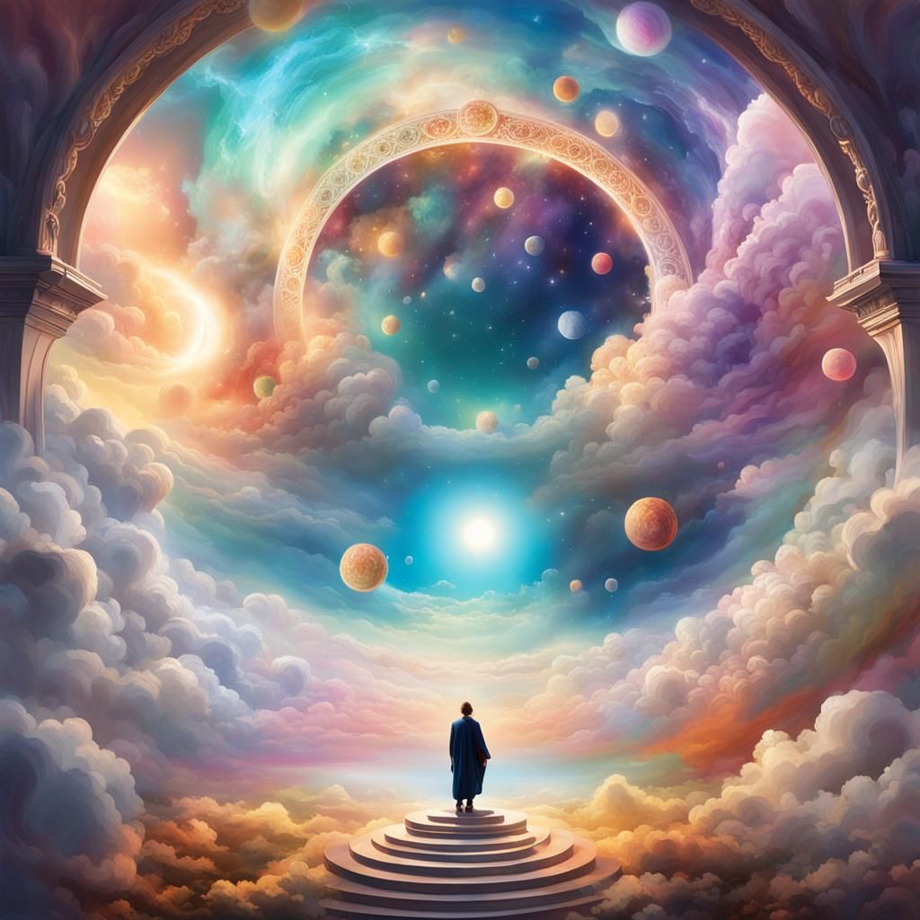 Celestial Sky Portal to a Cloud World