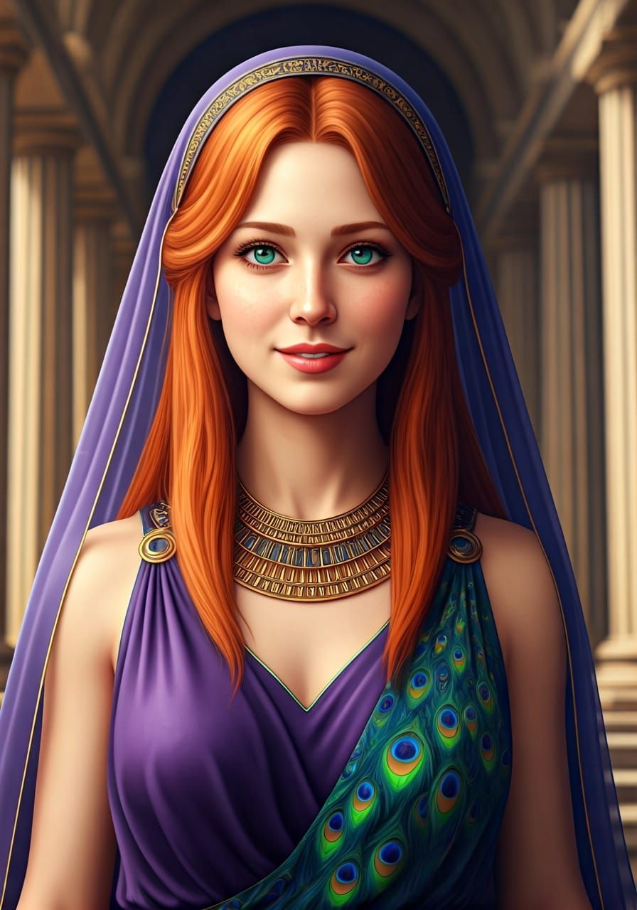 Ancient Greek Goddess in 3D Anime Art Style