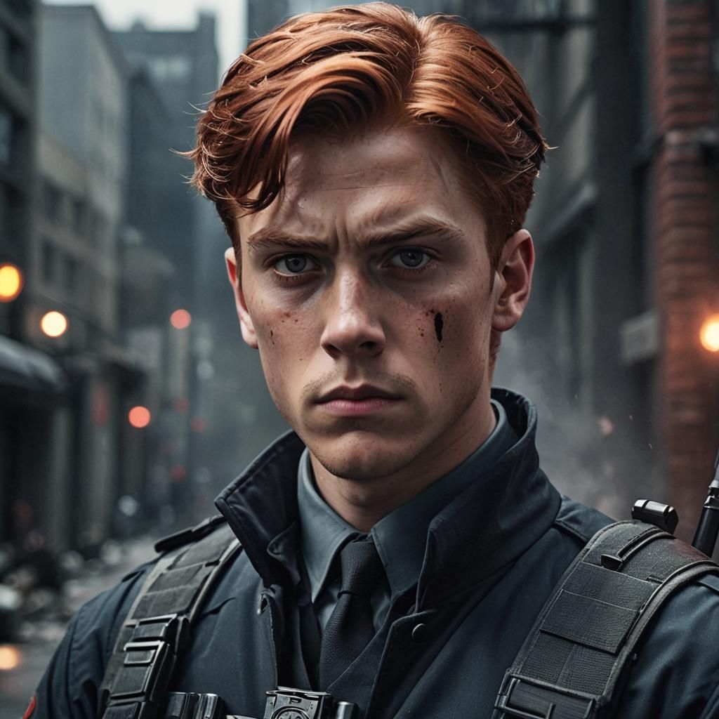 Hyper-Realistic Spy Headshot with Moody Lighting