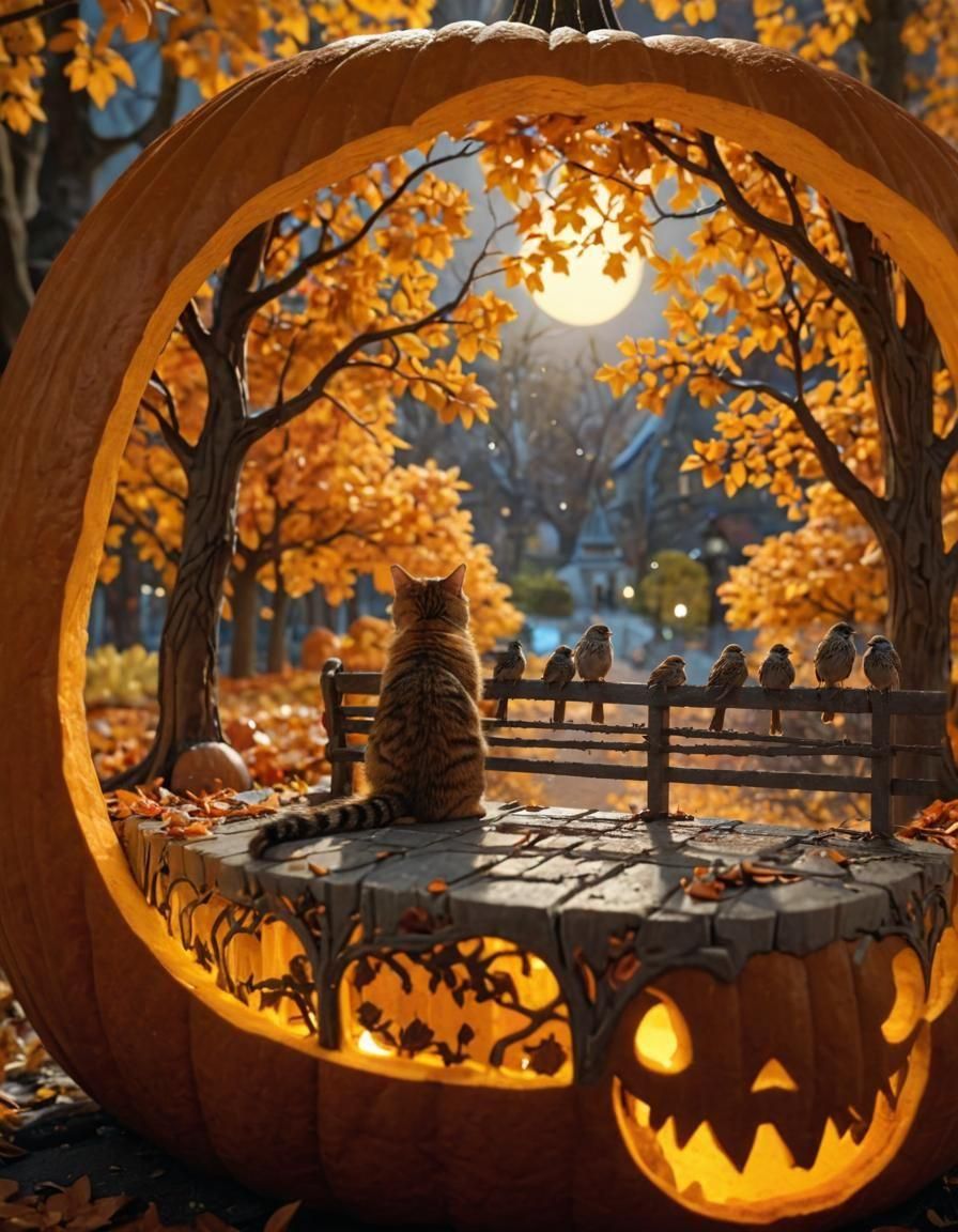 Sparrows Contemplate the Horizon, Digital Art