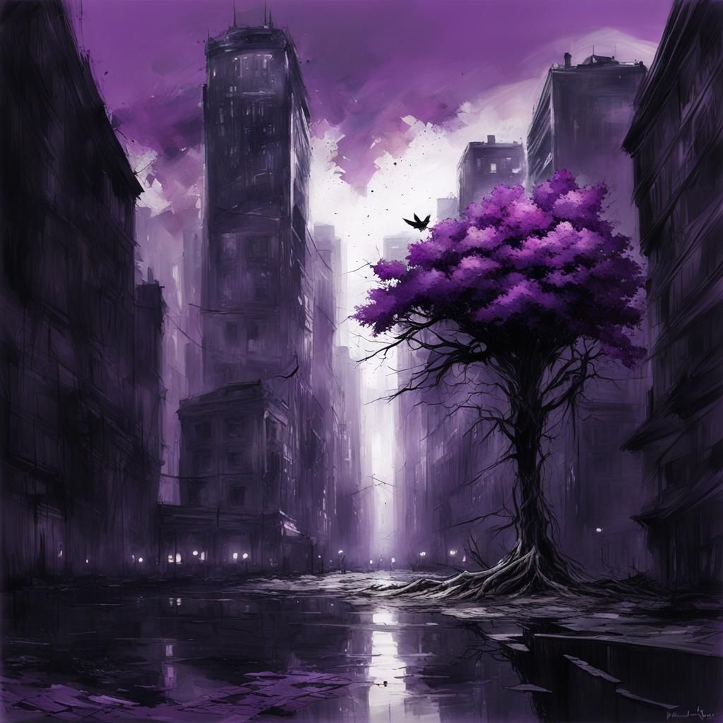 Tree in the broken city