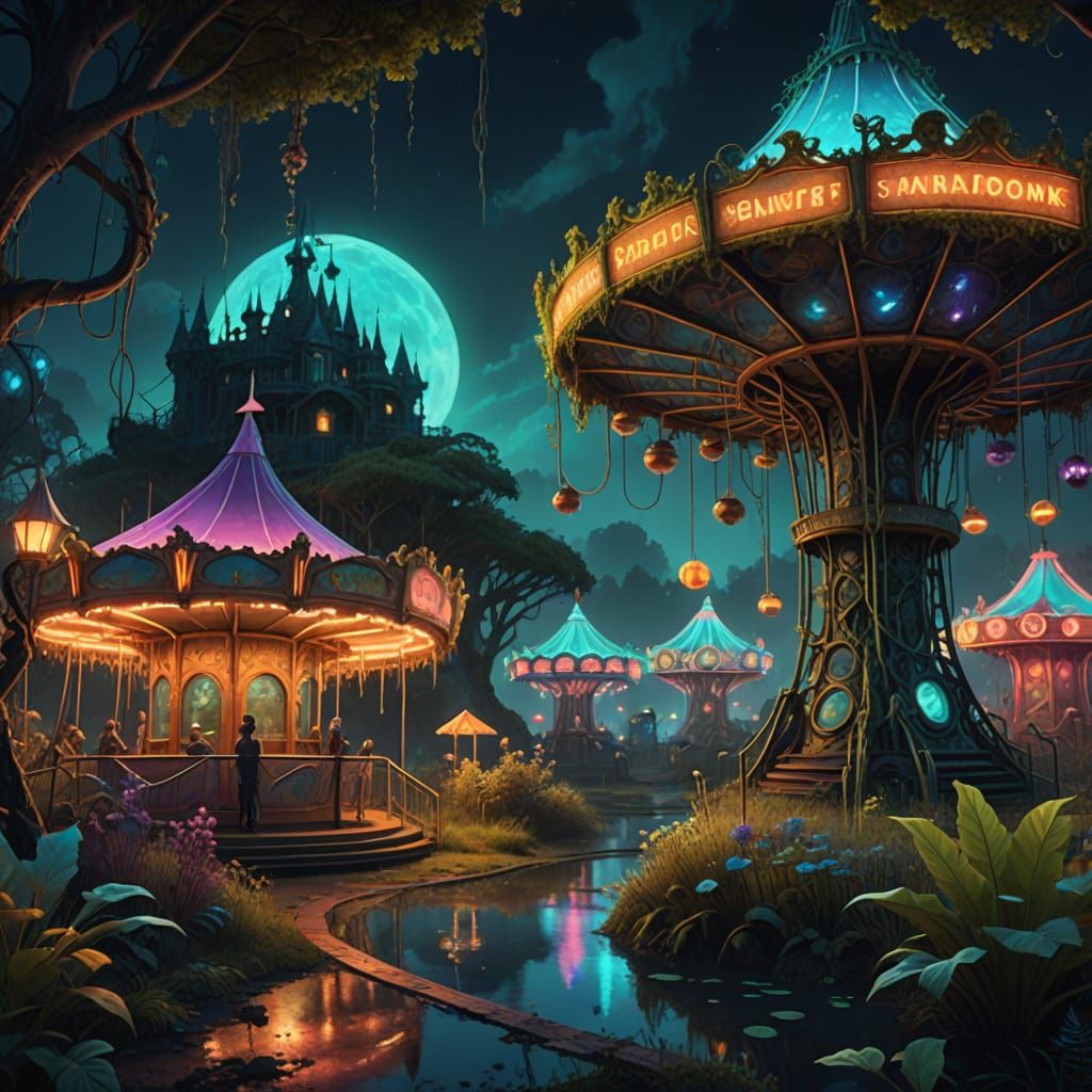 Nature Reclaims Abandoned Amusement Park With Mystical Creat...