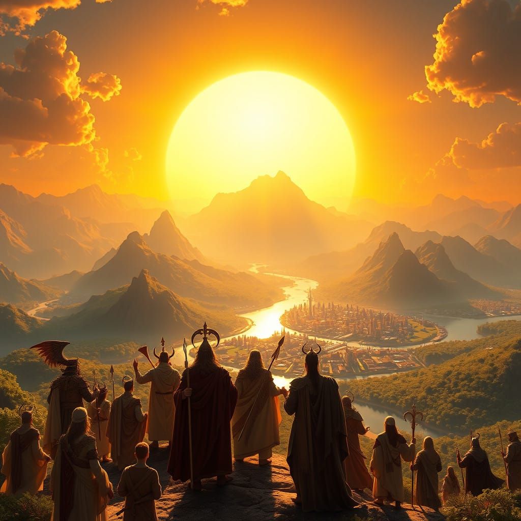 Majestic Dawn Over a New World in Vibrant Color