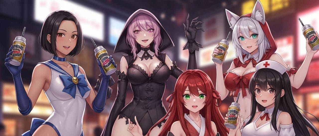 Diverse Women Celebrate at a Fun Halloween Party