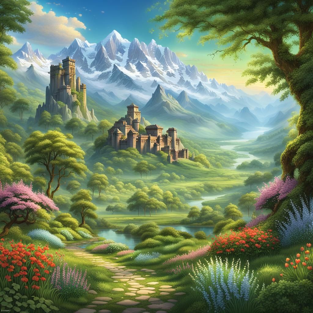 Spring's Rejuvenating Energy in a Lush Landscape