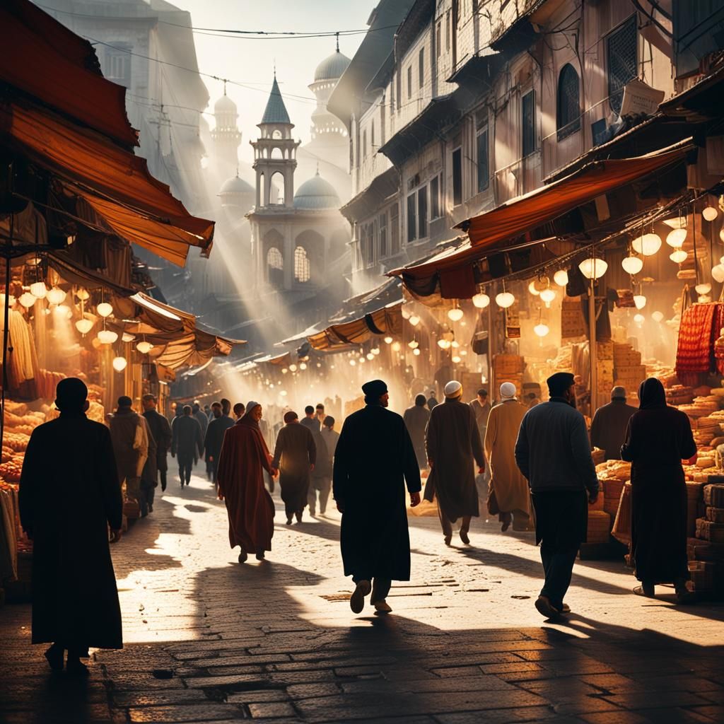Istanbul Bazaar: Cinematic Photography in Golden Light