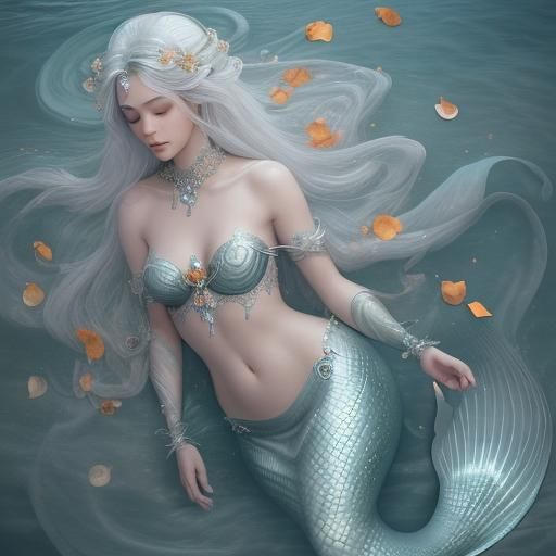 Enchanting Mermaid's Song: Hyperrealistic Ocean Beauty