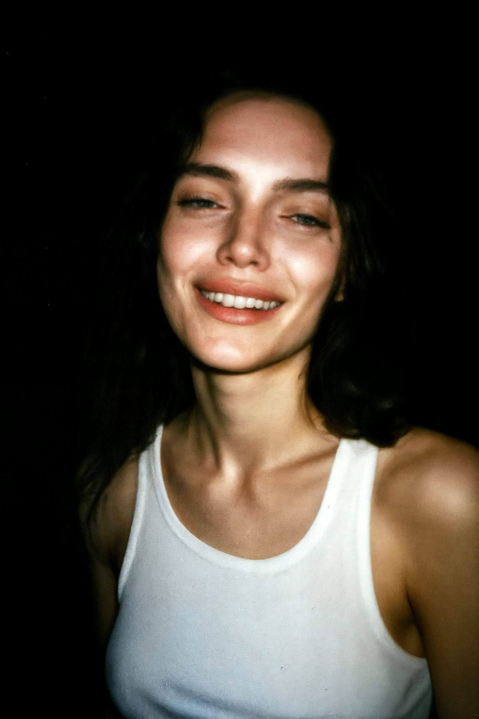 Ethereal Portrait in High Contrast Flash Photography