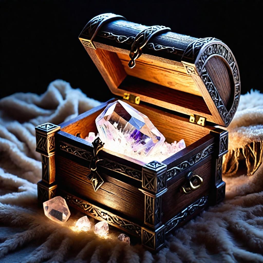 Glowing Crystal in Dungeon Chest