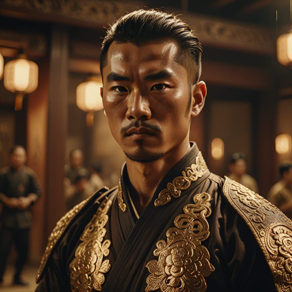 Cinematic Portrait of a Chinese Martial Artist