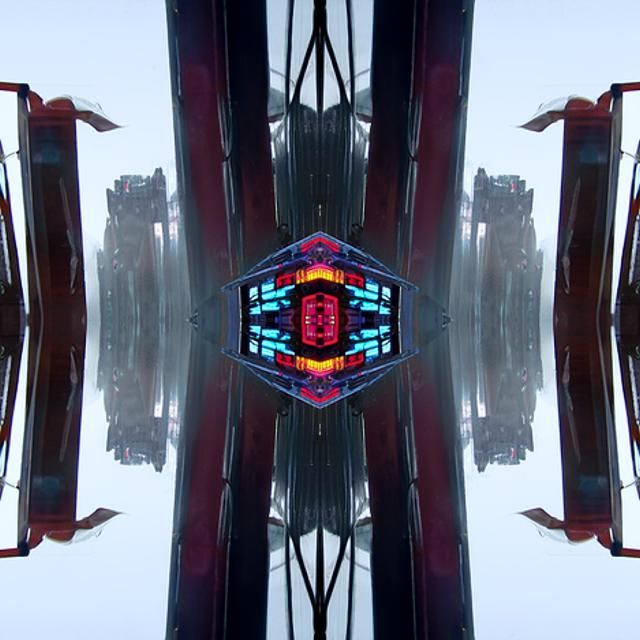 Cyberpunk Figure in Neon Cityscape