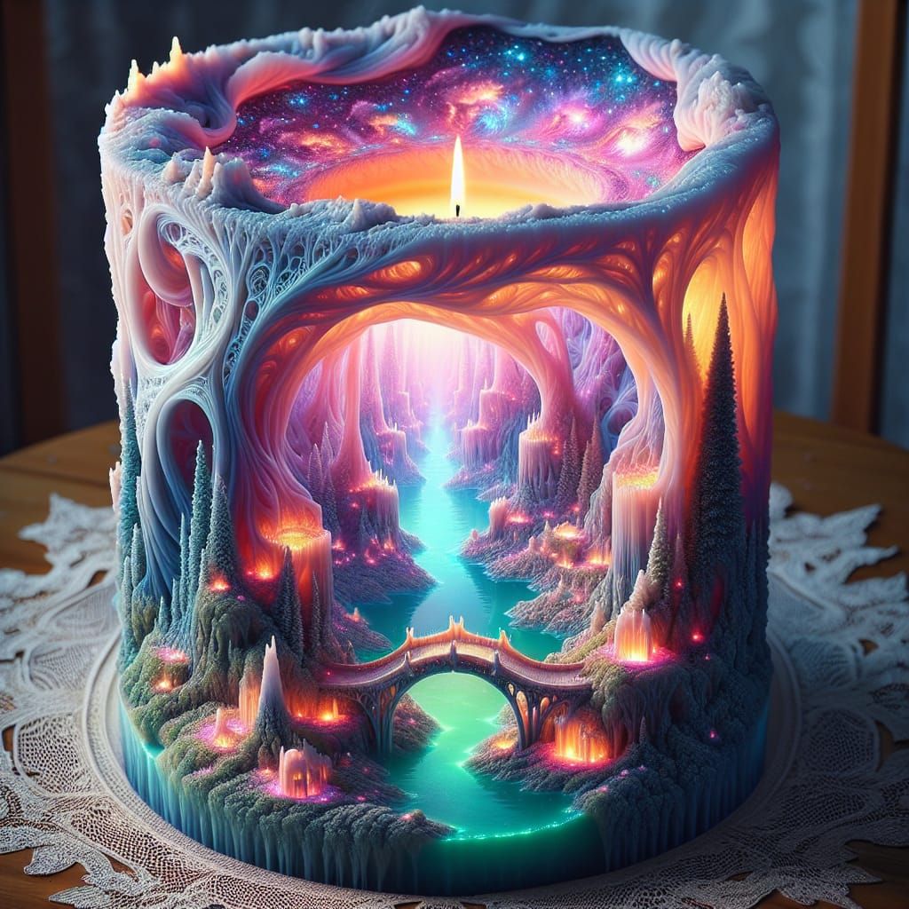 Fractal Candle Reveals Hidden Universe