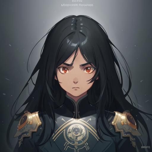 Elegant Black Woman Portrait in Hyperdetailed Digital Art