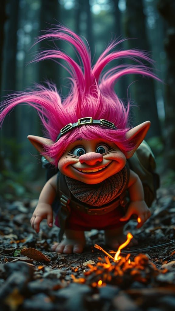 Mischievous Troll Prank in Cinematic Forest Chaos