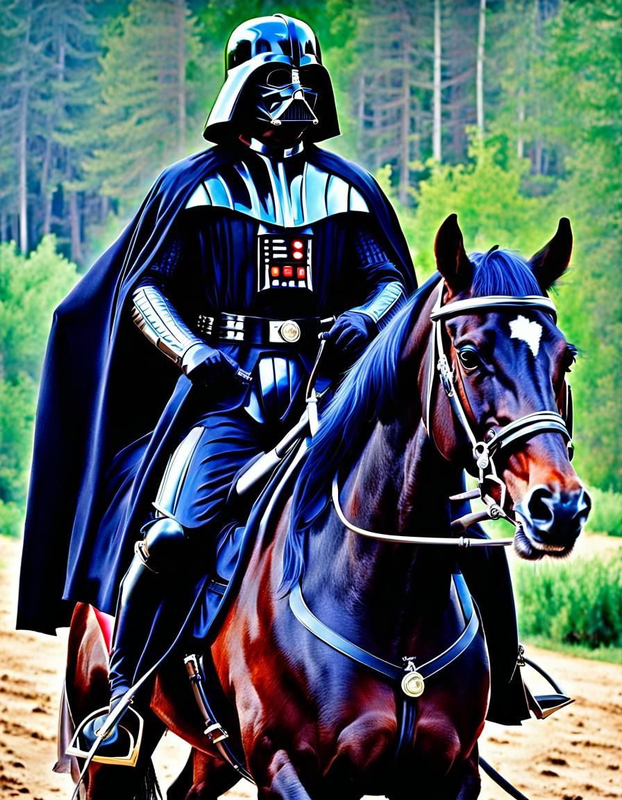 Darth Vader Rides a Horse