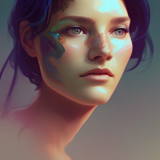 Detailed Portrait with Dynamic Lighting