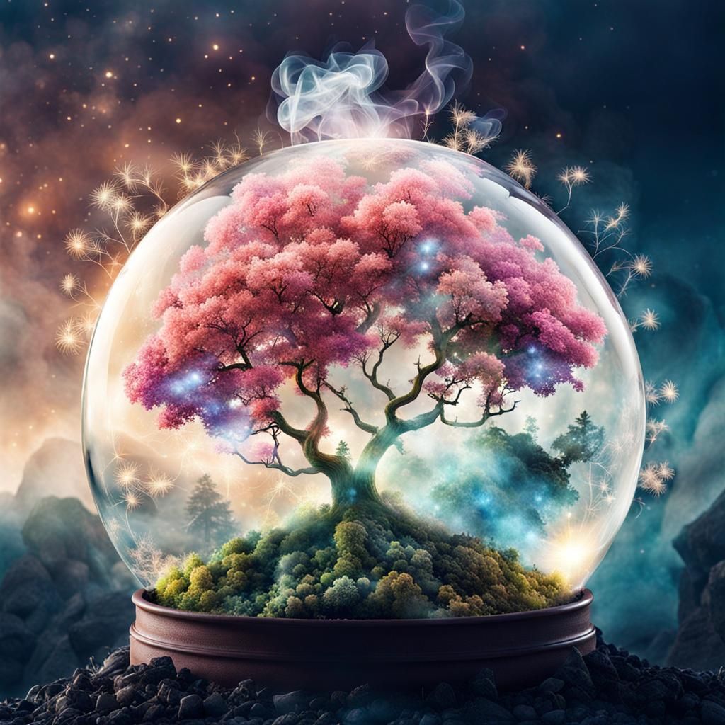 Magic Plant in a Globe