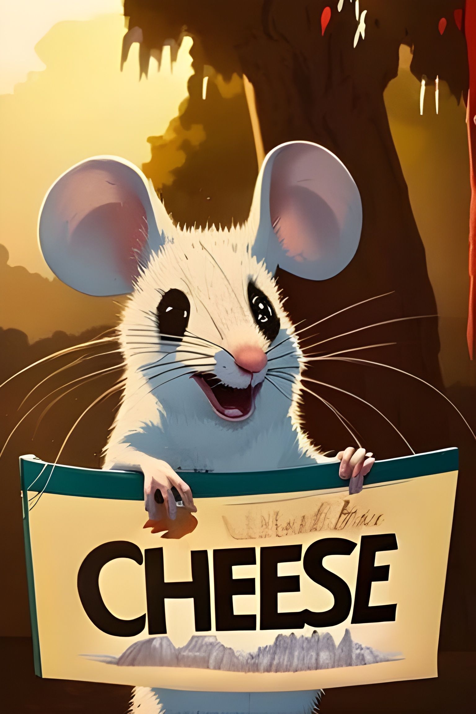 Detailed Artwork of "CHEESE" by Art Wolfe