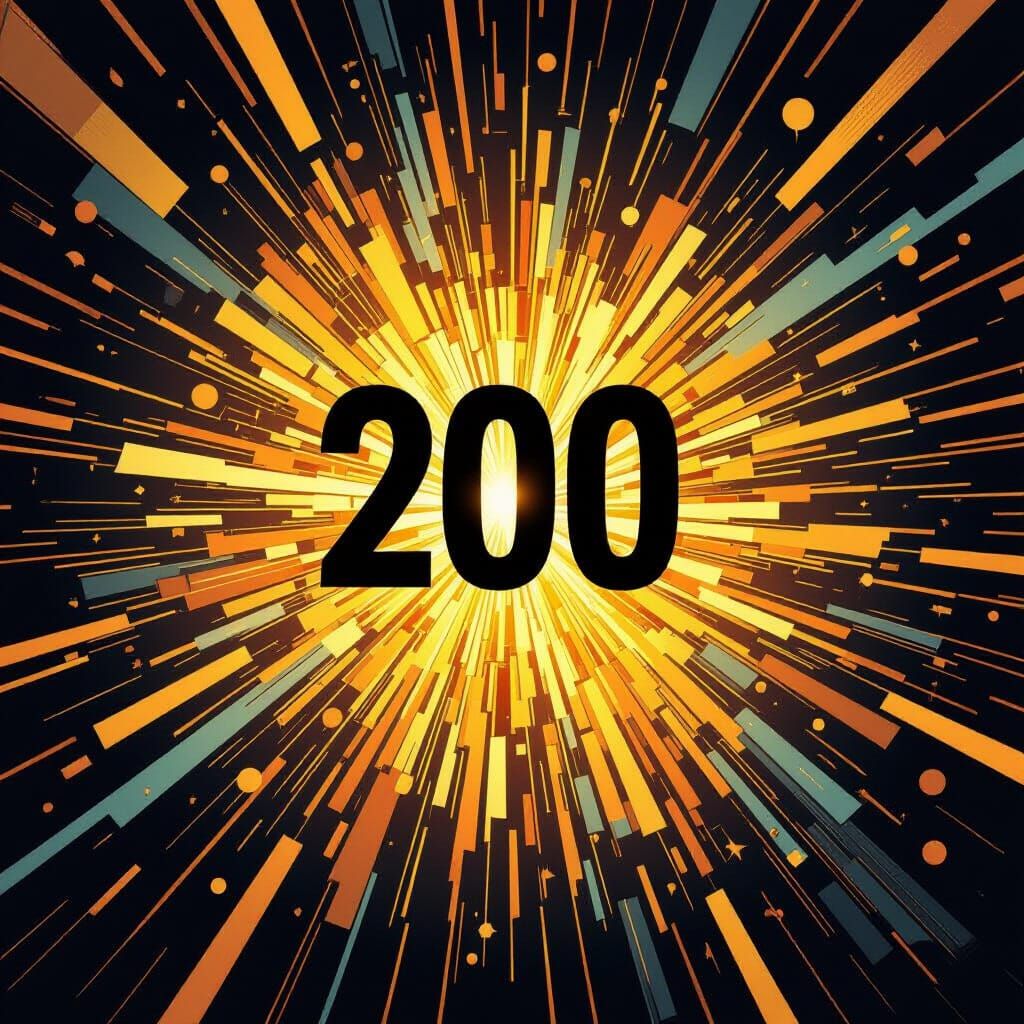 Dynamic Abstract Numbers Reach Goal of 200 with Golden Light