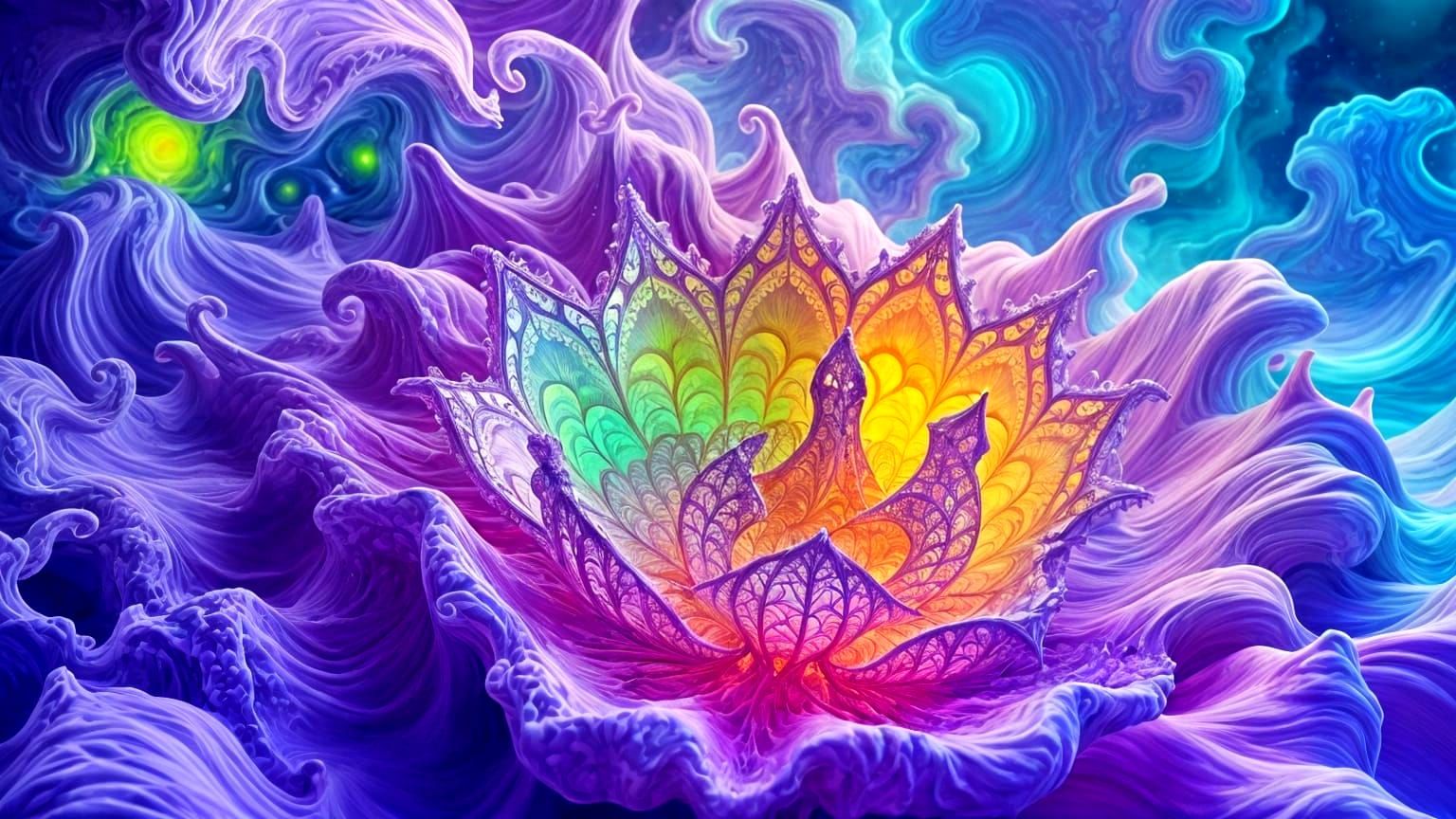 Surreal Fractal Landscape in Microscopic Perspective