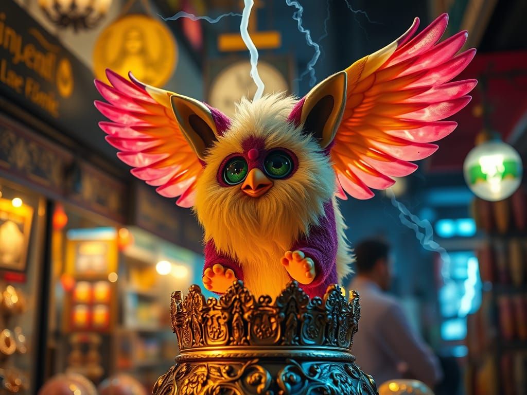 Furby Angel Levitates Above Golden Altar in Hyper Realistic ...