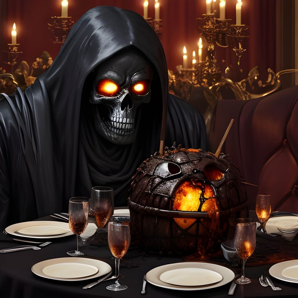 A Surreal Encounter in a Blazing Hellscape