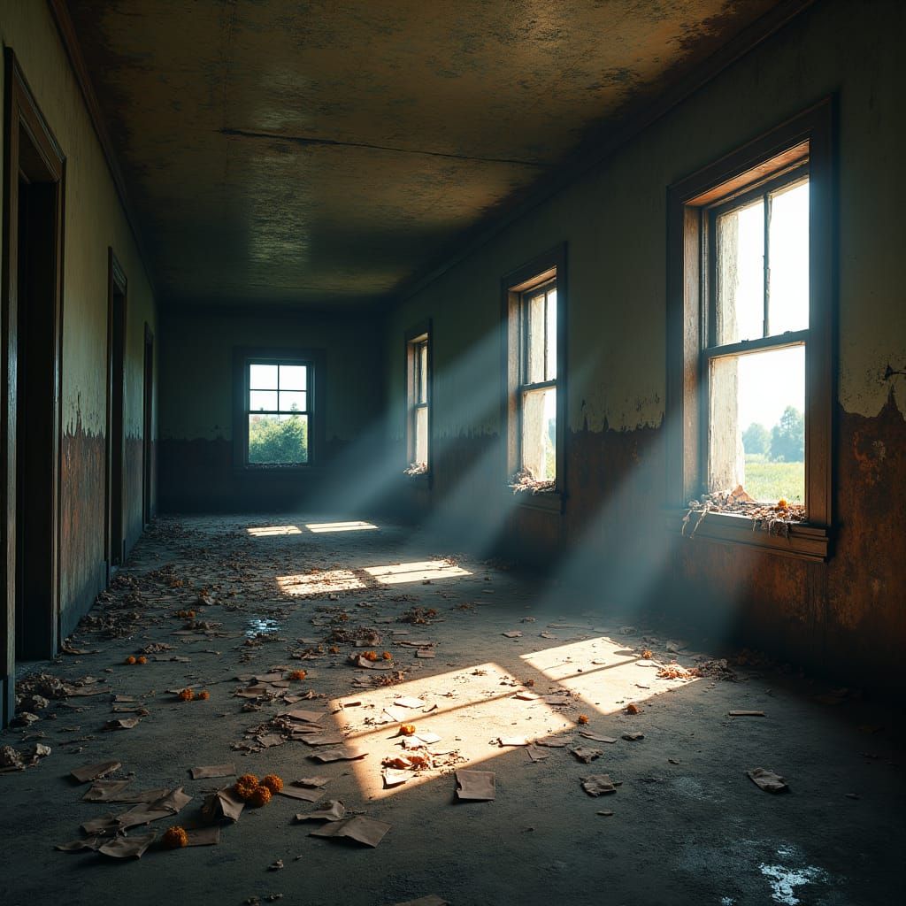 Forsaken Party House: A Haunting Digital Matte Painting