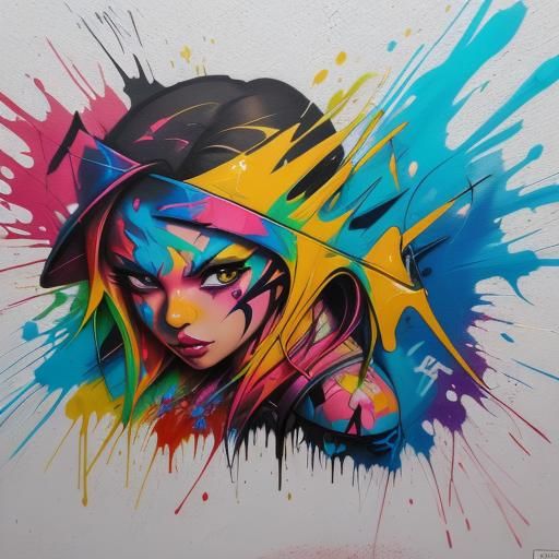 Colorful Graffiti Art of Hetia in Street Style