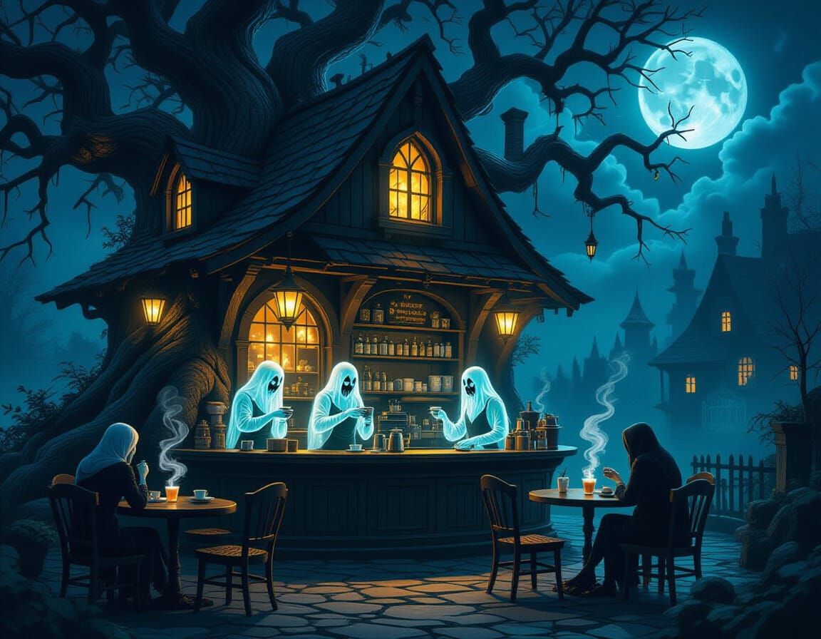 Spooky cafe