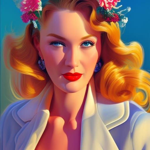 Charming Cartoon of the Pretty Mom Next Door