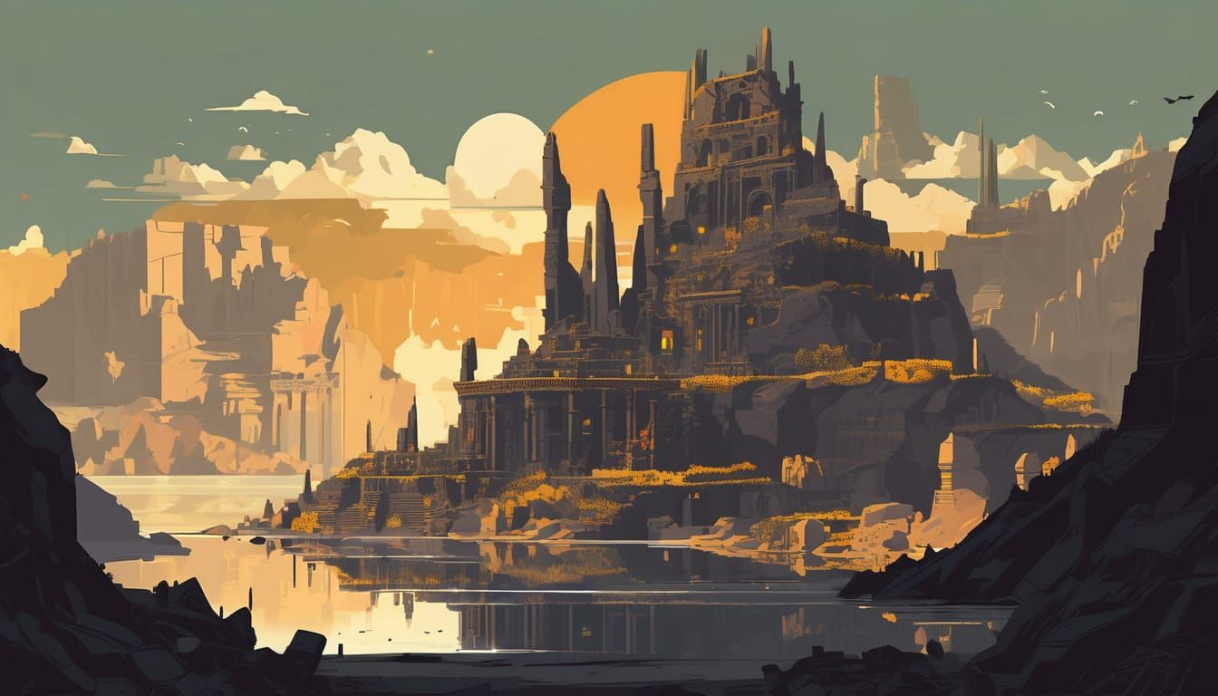 Ancient City on a Haunted Lake Shore
