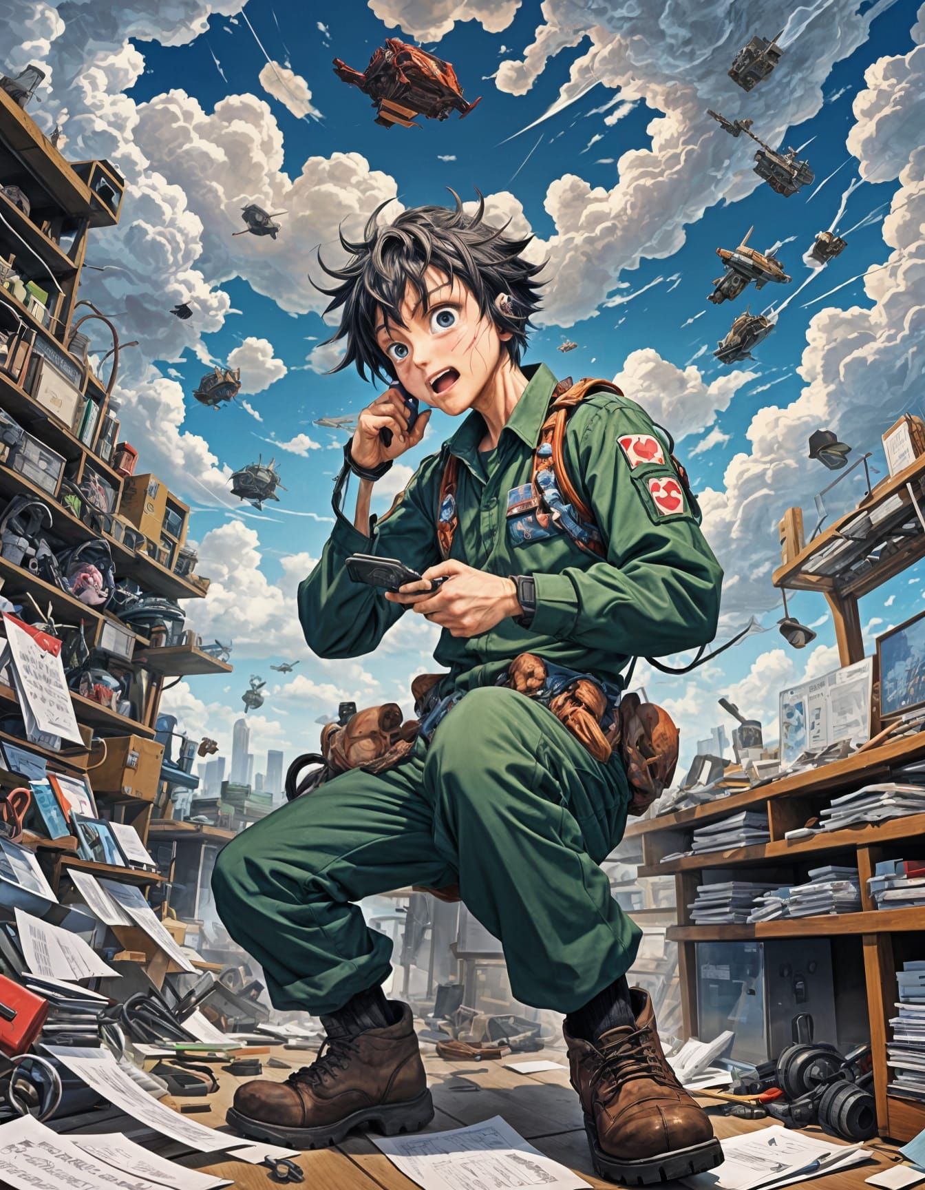 Anime Mechanic Overwhelmed by Workload