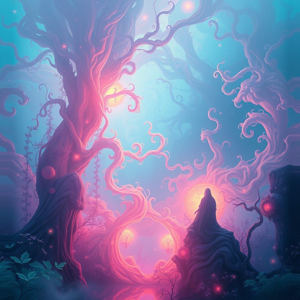 Mystical Dreamscape in Digital Renaissance Style