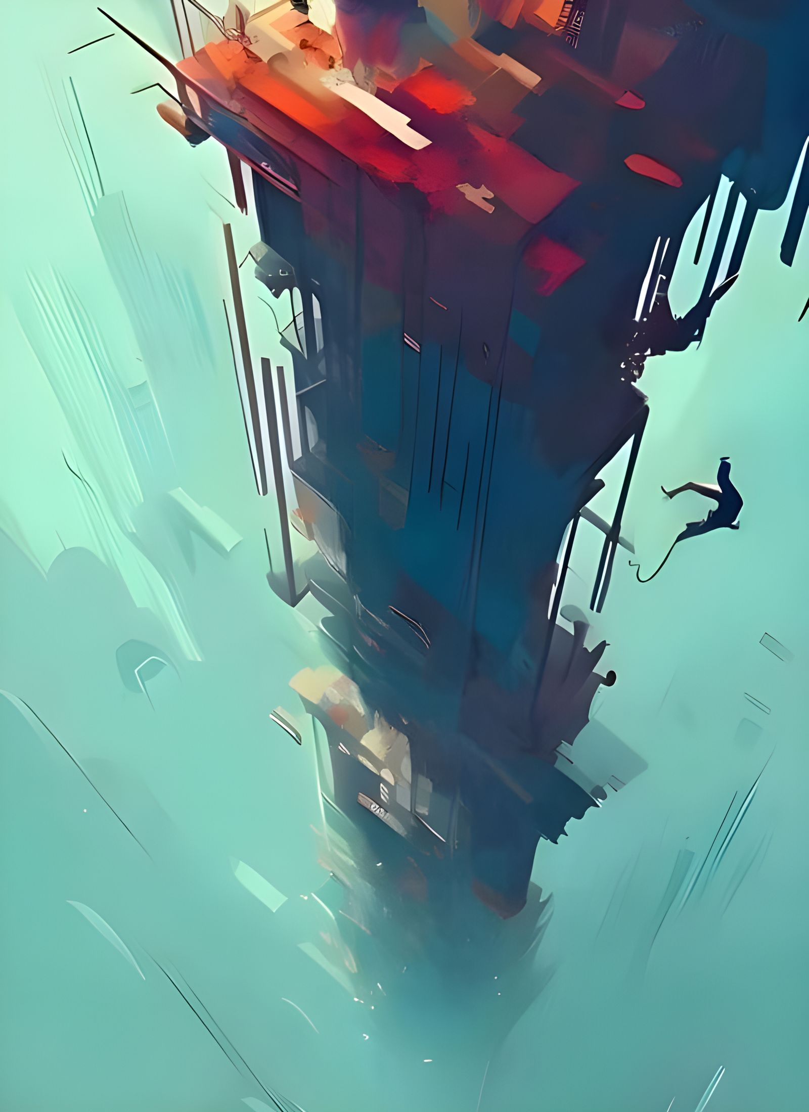 Acrophobia: Man Falling From Great Height