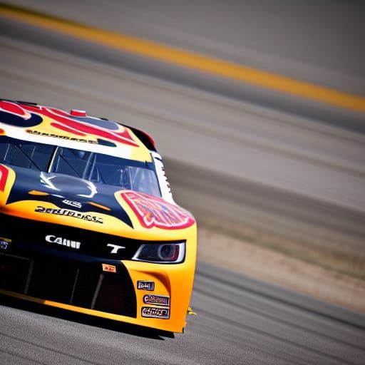 Nascar Driver in Sharp Focus, Professional Photography