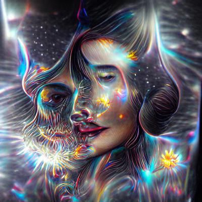 Astral Cosmic Light in Visionary Art Style