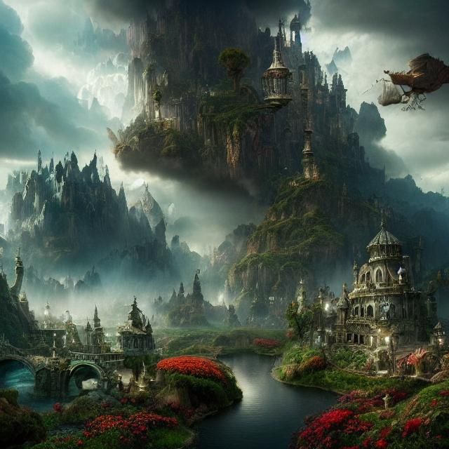 Epic Wonderland: A Cinematic Digital Painting