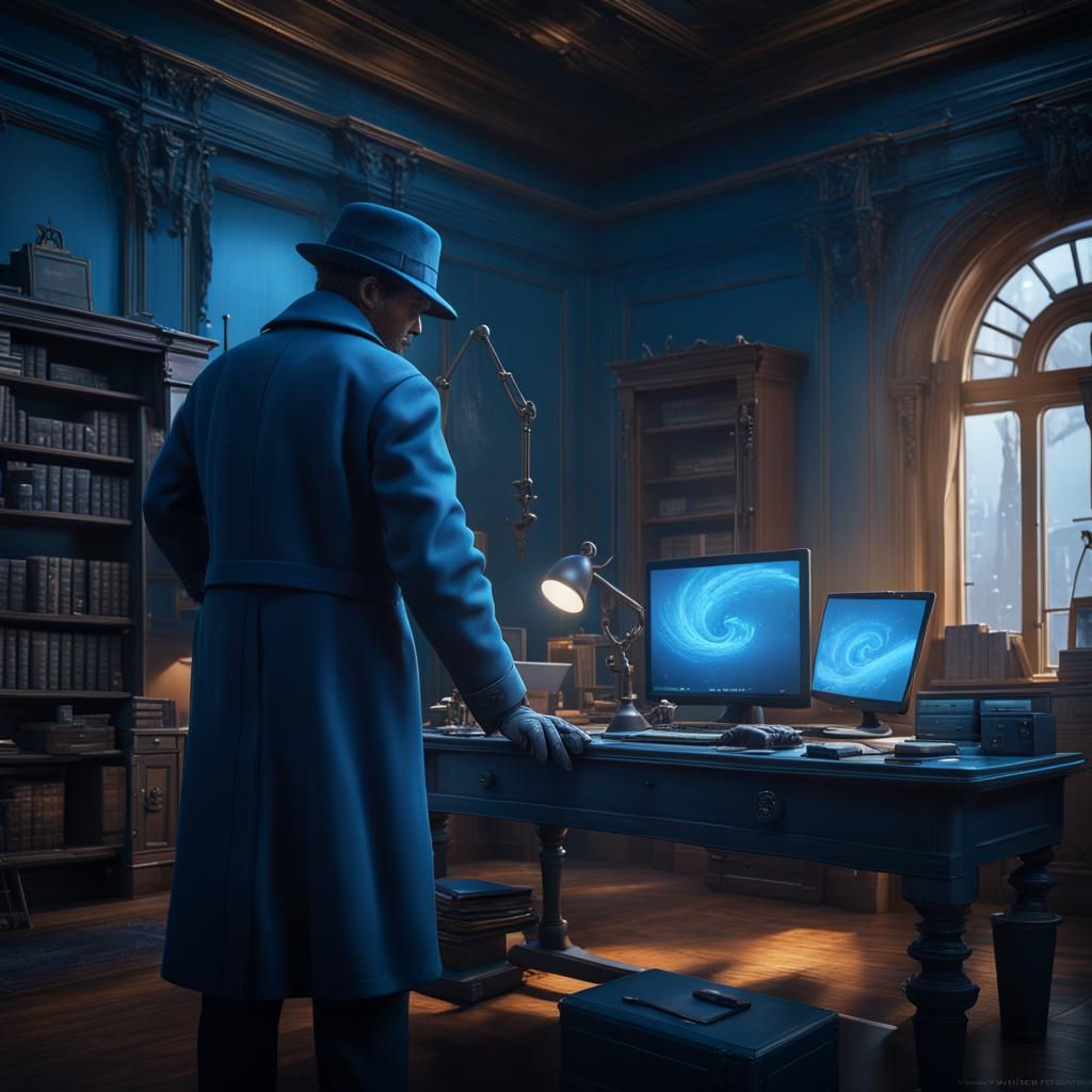 Blue Detective Searches the Web: Detailed Matte Painting