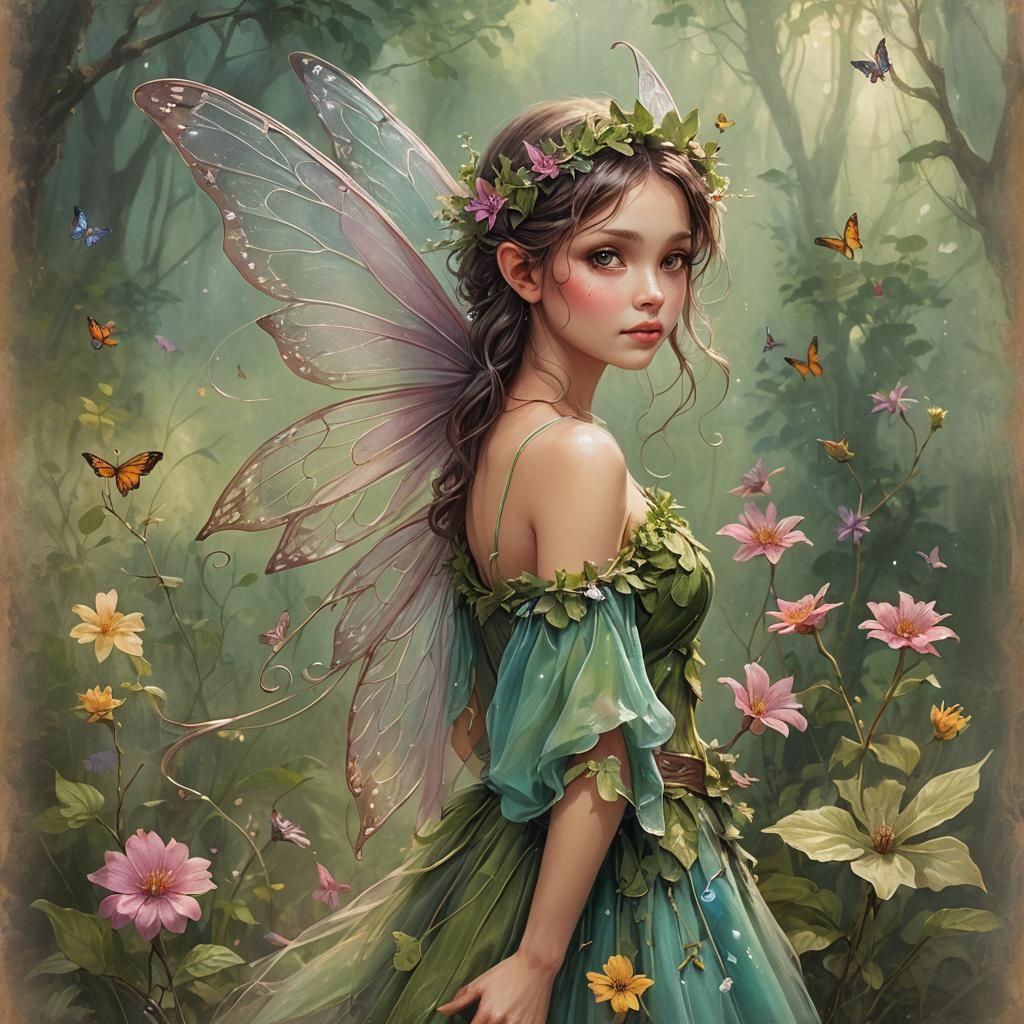 Enchanting Fairy in Dreamlike Forest