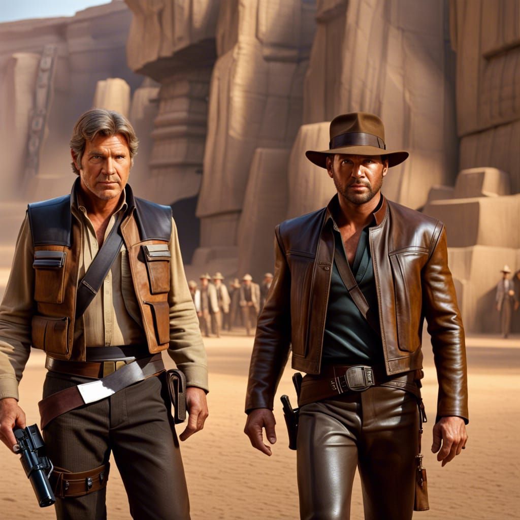 Han Solo and Indiana Jones: Cinematic Photo