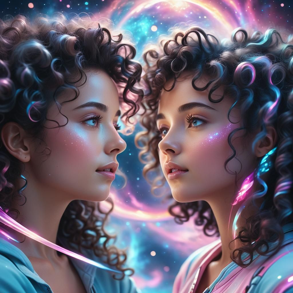 Cosmic Interconnectedness in Pastel Colors