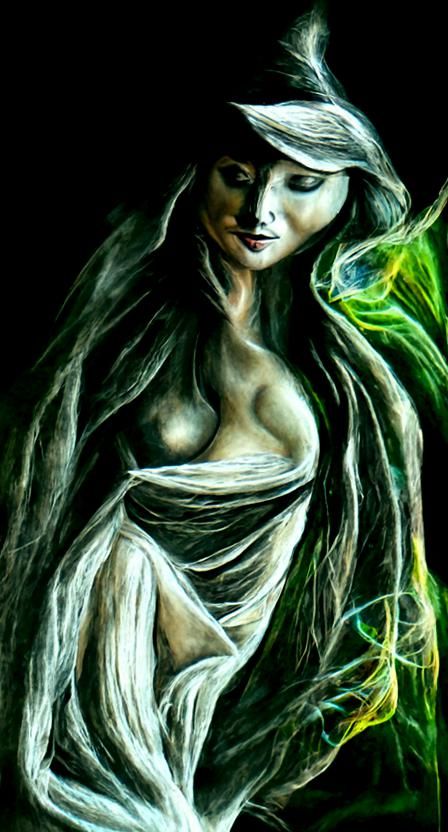 Ethereal Sorceress Portrait in Contemporary Fantasy Style